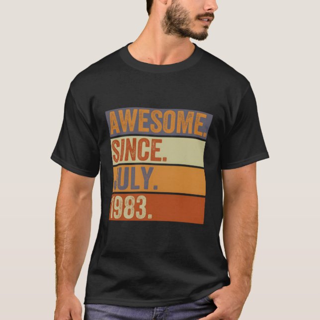 Camiseta 40 40º Espetacular Desde Julho De 1983 (Frente)