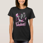 Camiseta 40 And Fabulous Happy 40th Birthday Party Girly Hi<br><div class="desc">40 And Fabulous Happy 40th Birthday Party Girly High Heel</div>