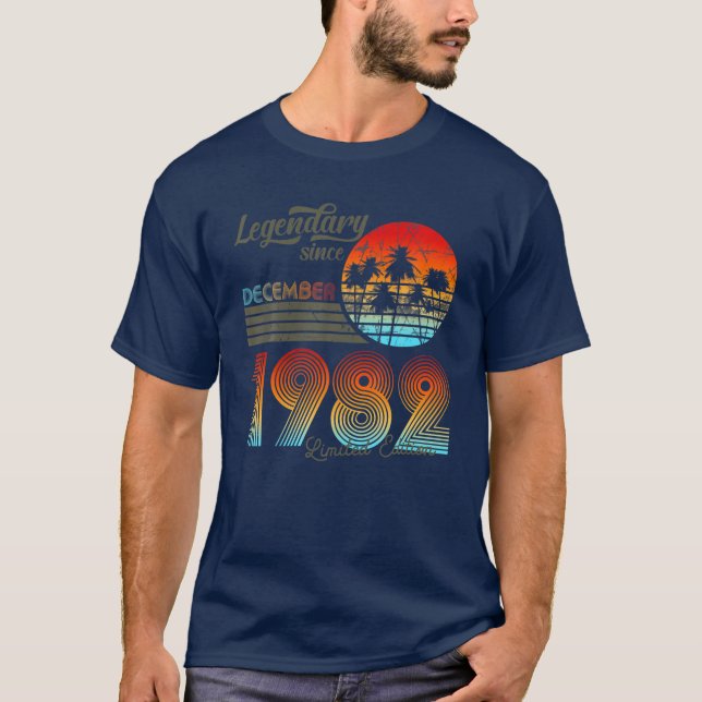 Camiseta 40. Aniversário Legendário Desde Dezembro De 1982 (Frente)
