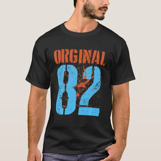 Camiseta 40 Anos De Idade Incrível Desde 1982 Orginal 40º N (Frente)