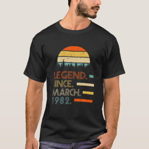 Camiseta 40 Anos De Idade, Retrô Birthday Oferece Legenda