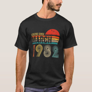 Camiseta 40 Anos De Idade, Retrô Birthday Oferece Legenda D