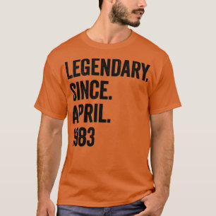 Camiseta 40 anos de lendária desde abril de 1983 aniversári