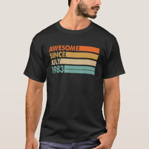 Camiseta 40 anos é incrível desde julho de 1983 aniversário