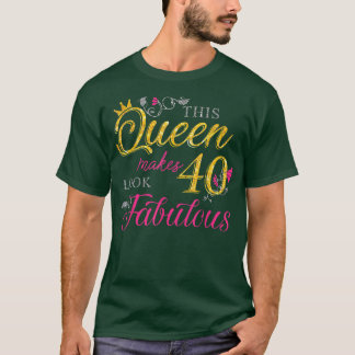 Camiseta 40 anos Oferece 40 e Fabuloso desde 1982 40º B