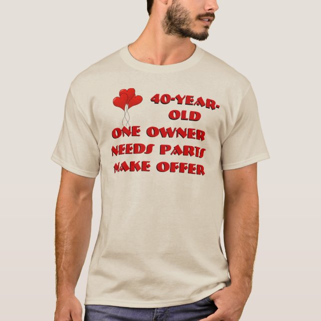 Camiseta 40 anos. Um dono. Precisa de peças. Fazer Oferta (Frente)