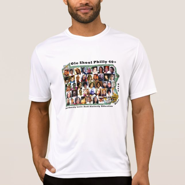 Camiseta 40+ Colagem n.o 3 (Frente)