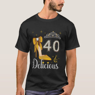 Camiseta 40 E aniversário de 40 anos Delicioso De 40 Anos N