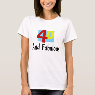 Camiseta 40 e Fabuloso