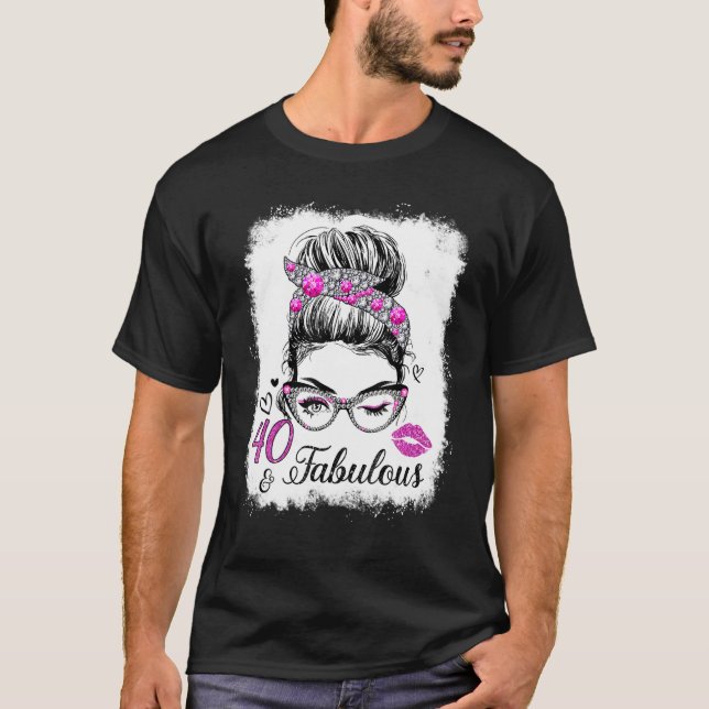 Camiseta 40 e fabuloso desde 1982, Aniversário Rainha 40 An (Frente)