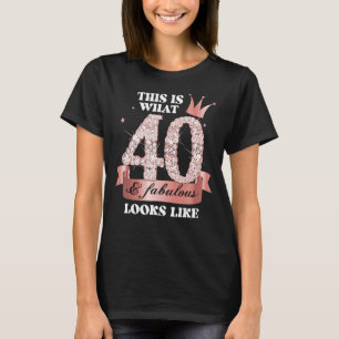 Camiseta 40 e fabuloso I Black Peach Party Group Candid Pho