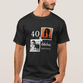 Camiseta 40 personalizado e fabuloso presente masculino