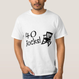 Camiseta 40 rochas (cadeira de balanço preta)
