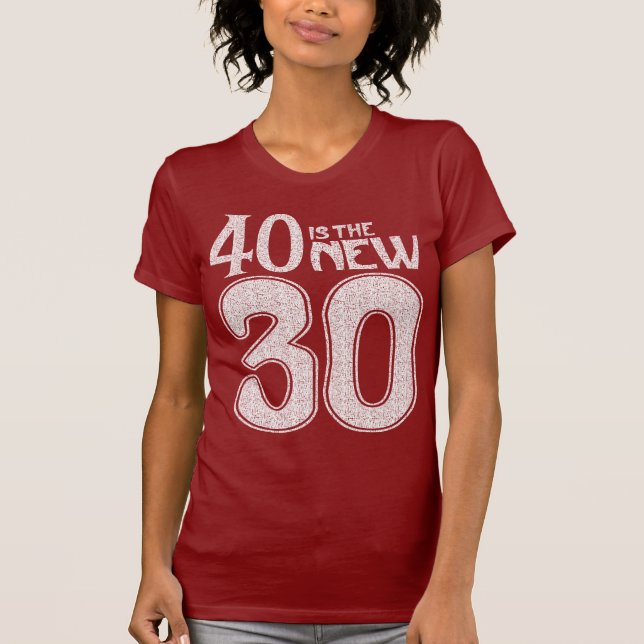 Camiseta 40 são os 30 NOVOS (o branco) (Frente)