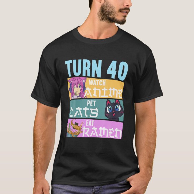 Camiseta 40O Aniversário De Pijama I De Animais De Companhi (Frente)