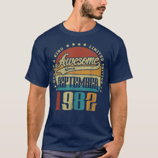 Camiseta 40th Birthday Gift 40 Year Old Awesome Since Septe