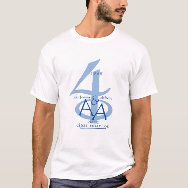 Camiseta 40th T-SHIRT da REUNIÃO de CLASSE (Frente)