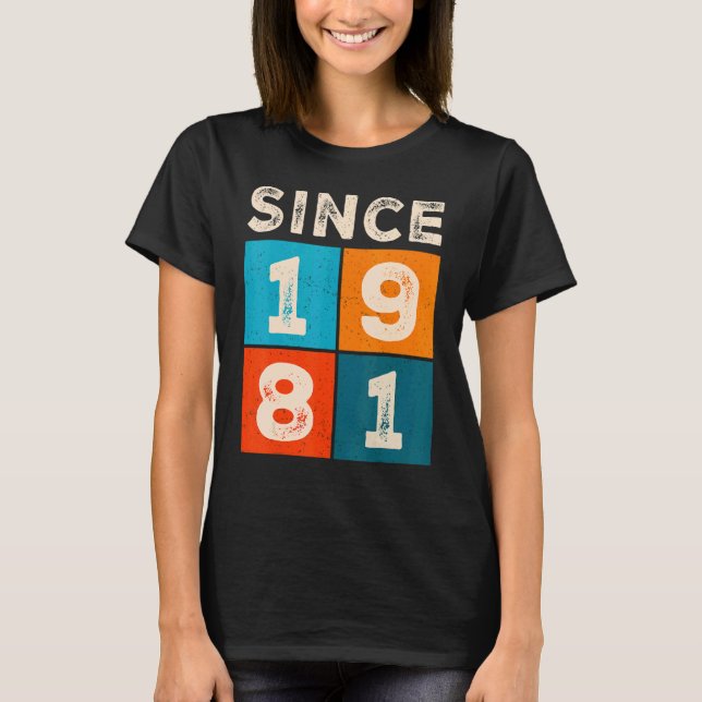 Camiseta 41º aniversário desde 1981 (Frente)