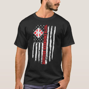 Camiseta 411ª Brigada de Engenheiros - American Flag Premi