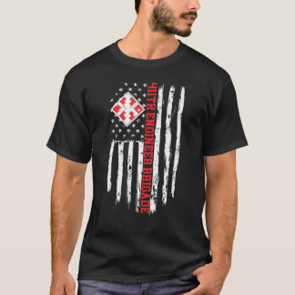 Camiseta 411ª Brigada de Engenheiros - American Flag Premiu