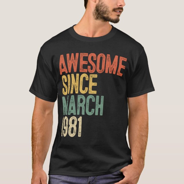 Camiseta 411ruas Awestível Desde Março De 1981 41 Anos Ol (Frente)