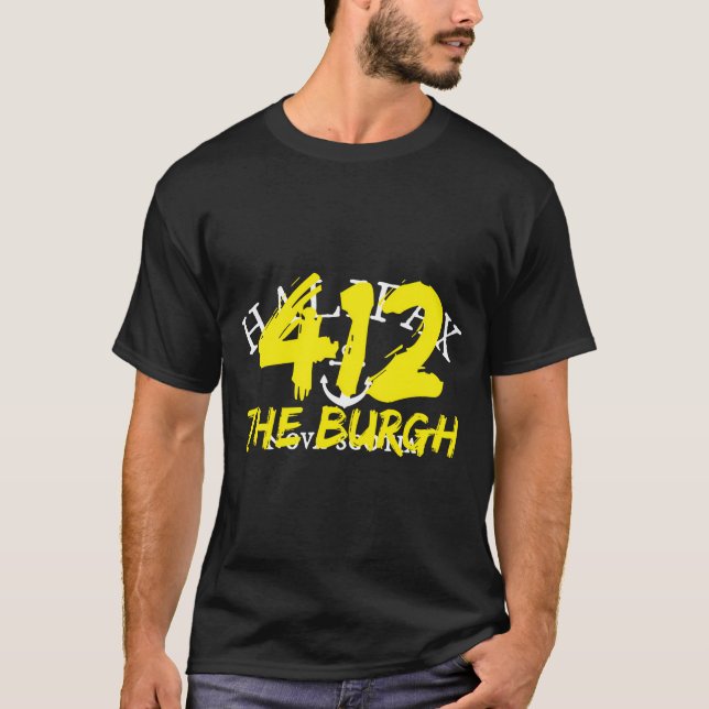 Camiseta 412 O Burgh Hooded Pittsburgh Pa (Frente)