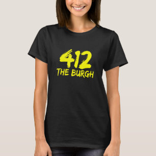 Camiseta 412 O Burgh Pittsburgh Pa Para Locais E Nativos