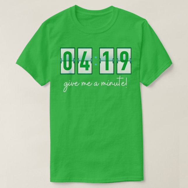 Camiseta 419 dá-me um minuto (Frente do Design)