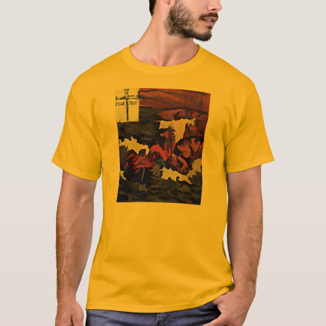 Camiseta 41:10 de Isaiah do medo não (Frente)