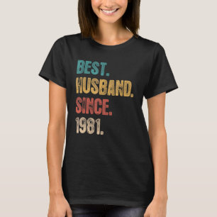 Camiseta 41 Aniversário De Casamento Para O Melhor Marido D