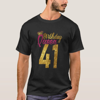 Camiseta 41 Anos De Idade 1981 41ruas Aniversário Rainha Di