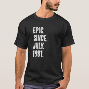 Camiseta 41 Anos De Idade 41ruas Epic De Aniversário Desde 