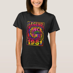 Camiseta 41 Legenda de decoração de colos de Aniversário de