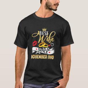 Camiseta 41 Melhor Esposa Do Casamento De Casamento Desde 1
