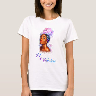 Camiseta 41 Mulheres Pretas Afro-Cabelo Fabulosas 41º Af.
