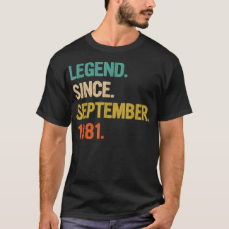 Camiseta 41 Years Old Gifts 41st Birthday Legend Since Sept