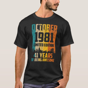 Camiseta 41ruas Aniversário 41 Anos Incrível Desde Outubro