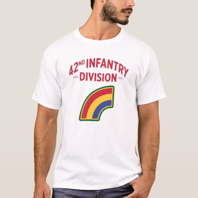 Camiseta 42ª Divisão de Infantaria Militar dos Estados Unid (Frente)