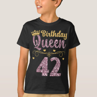 Camiseta 42ª Rainha Aniversário 42 Anos Quarenta e dois