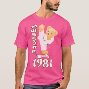 Camiseta 42º Aniversário De 1981 Amável Karate Judo Buddy