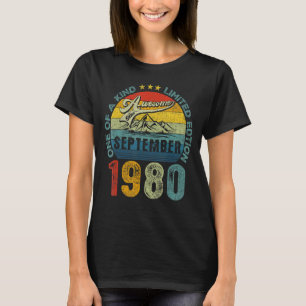 Camiseta 42º Aniversário Impressionante Desde setembro de 1