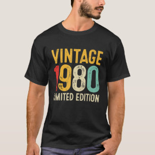 Camiseta 42º Aniversário Presente 42 Anos Vintage 1980