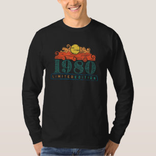 Camiseta 42. º Aniversário Damas 42 Anos 1980 1