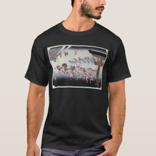 Camiseta 42. 宿 宮, 広 Miya-juku, Hiroshige, Ukiyo-e