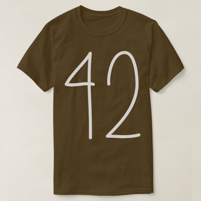 Camiseta 42 A resposta à vida no universo e tudo (Frente do Design)