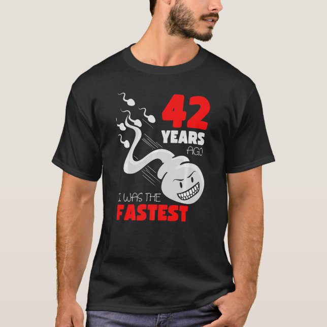 Camiseta 42 Anos Aniversário Gag 42 Anos Atrás Eu Era A Fa (Frente)