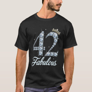 Camiseta 42 Anos É A Minha Rainha Diamante, 42º Aniversá