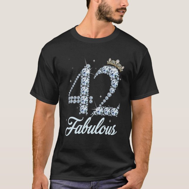 Camiseta 42 Anos É A Minha Rainha Diamante, 42 Anos (Frente)