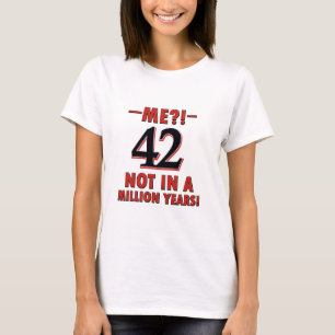 Camiseta 42 designs do aniversário