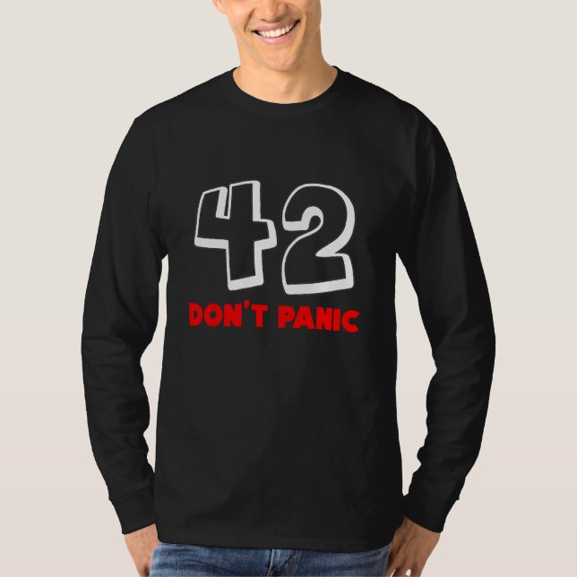 Camiseta 42 Don t Panic (Frente)